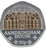 2023 50 PENCE SANDRINGHAM HOUSE ( BU ) - WORLD COINS - Cambridgeshire Coins