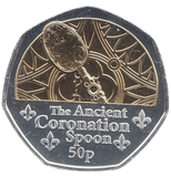 2023 50 PENCE THE ANCIENT CORONATION SPOON ( BU ) - WORLD COINS - Cambridgeshire Coins