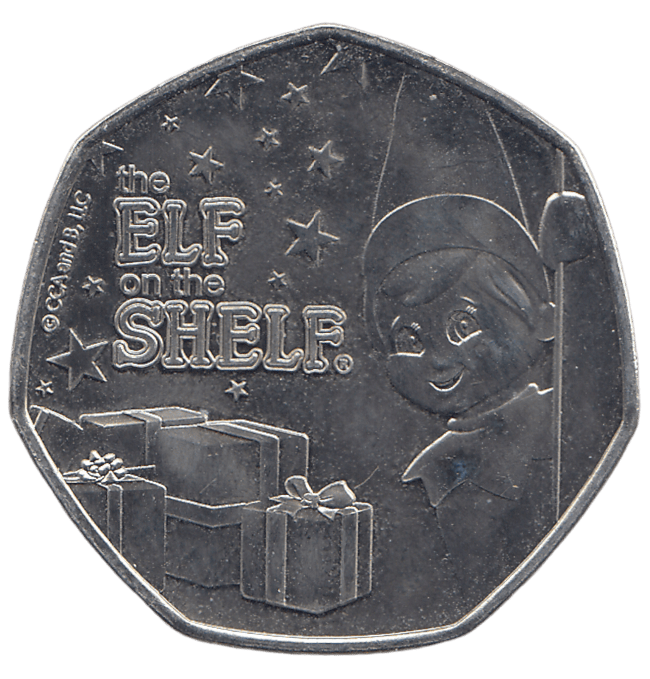 2023 50 PENCE THE ELF ON THE SHELF - WORLD COINS - Cambridgeshire Coins