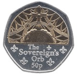 2023 50 PENCE THE SOVEREIGNS ORB ( BU ) - WORLD COINS - Cambridgeshire Coins