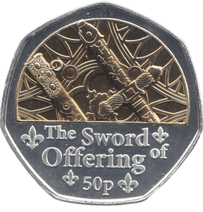 2023 50 PENCE THE SWORD OF OFFERING ( BU ) - WORLD COINS - Cambridgeshire Coins