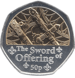 2023 50 PENCE THE SWORD OF OFFERING ( BU ) - WORLD COINS - Cambridgeshire Coins