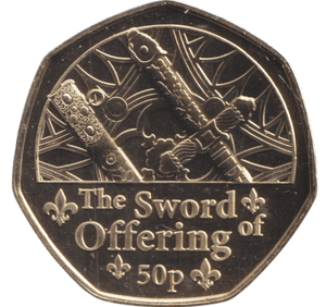 2023 50 PENCE THE SWORD OF OFFERING ( BU ) - WORLD COINS - Cambridgeshire Coins