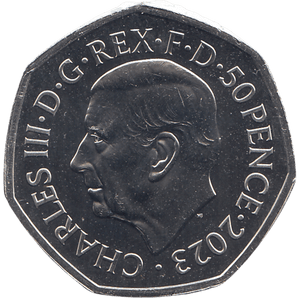 2023 50P CORONATION OF KING CHARLES III ( BU ) - WORLD COINS - Cambridgeshire Coins
