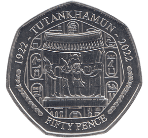 2023 50P CORSELET TUTANKHAMUN TOMB ( BU ) - £5 BU - Cambridgeshire Coins