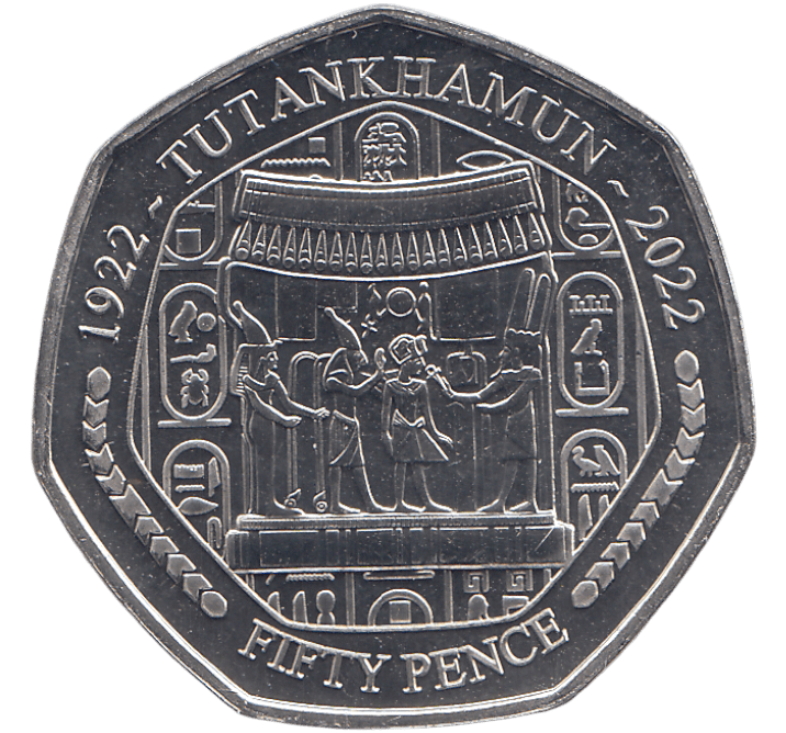 2023 50P CORSELET TUTANKHAMUN TOMB ( BU ) - £5 BU - Cambridgeshire Coins
