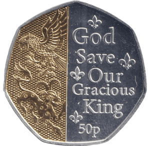 2023 50P 'GOD SAVE OUR GRACIOUS KING' ISLE OF MAN - 50P REGIONAL ISSUE - Cambridgeshire Coins