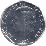 2023 50P 'GOD SAVE THE KING' ISLE OF MAN - WORLD COINS - Cambridgeshire Coins