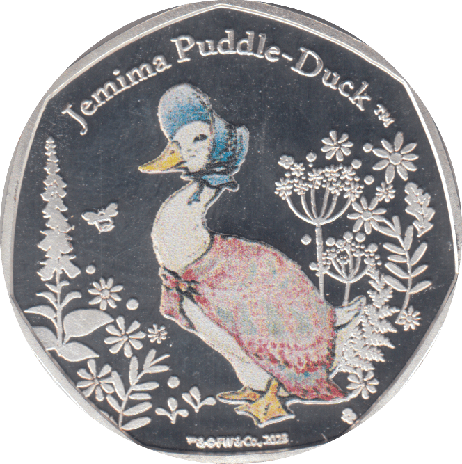 2023 50P JEMIMA PUDDLE - DUCK - 50p PROOF - Cambridgeshire Coins