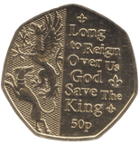 2023 50P LONG TO REIGN OVER US ( BU ) - 50p BU - Cambridgeshire Coins