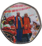 2023 50P SHAPED COIN LONG TO REIGN OVER US CHARLES III AND CAMILLA LUNAR NEW YEAR CELEBRATION - 50P SHAPED COIN - Cambridgeshire Coins