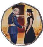 2023 50P SHAPED COIN LONG TO REIGN OVER US CHARLES III AND EMMA RADUCANU - 50P SHAPED COIN - Cambridgeshire Coins