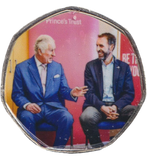 2023 50P SHAPED COIN LONG TO REIGN OVER US CHARLES III AND GARETH SOUTHGATE - 50P SHAPED COIN - Cambridgeshire Coins