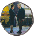 2023 50P SHAPED COIN LONG TO REIGN OVER US CHARLES III AND NICOLA STURGEON - 50P SHAPED COIN - Cambridgeshire Coins