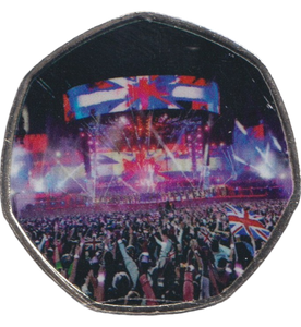 2023 50P SHAPED COIN LONG TO REIGN OVER US CHARLES III CORONATION CONCERT - 50P SHAPED COIN - Cambridgeshire Coins