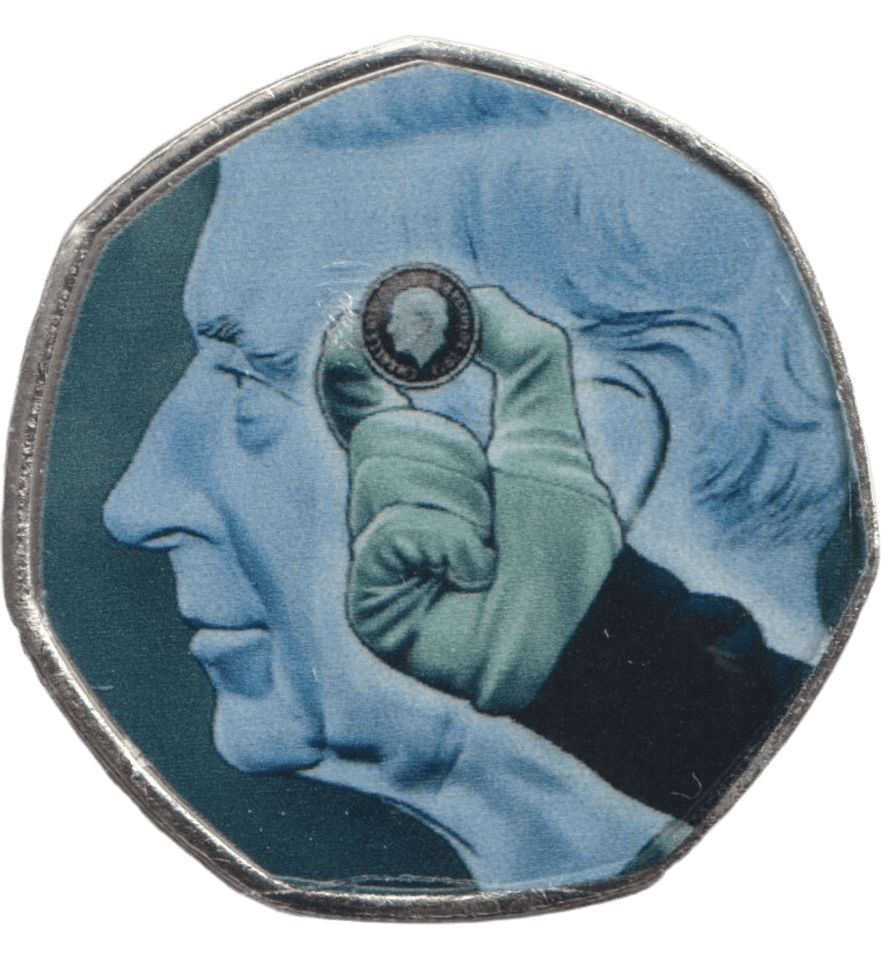 2023 50P SHAPED COIN LONG TO REIGN OVER US CHARLES III EFFIGY - 50P SHAPED COIN - Cambridgeshire Coins