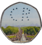 2023 50P SHAPED COIN LONG TO REIGN OVER US CONCORDE FIRST FLIGHT 50TH ANNIVERSARY - 50P SHAPED COIN - Cambridgeshire Coins
