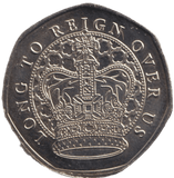 2023 50P SHAPED COIN LONG TO REIGN OVER US KING CHARLES II LIZ TRUSS - 50P SHAPED COIN - Cambridgeshire Coins