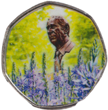 2023 50P SHAPED COIN LONG TO REIGN OVER US KING CHARLES III LAVENDER - 50P SHAPED COIN - Cambridgeshire Coins