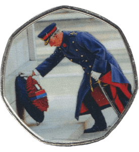 2023 50P SHAPED COIN LONG TO REIGN OVER US REMEMBRANCE SUNDAY - 50P SHAPED COIN - Cambridgeshire Coins