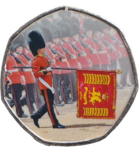 2023 50P SHAPED COIN LONG TO REIGN OVER US TROOPING THE COLOUR CEREMONY - 50P SHAPED COIN - Cambridgeshire Coins