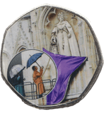 2023 50P SHAPED COIN LONG TO REIGN OVER US WESTMINSTER ABBEY - 50P SHAPED COIN - Cambridgeshire Coins