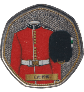 2023 50P SHAPED COIN WELSH GUARDS - 50P SHAPED COIN - Cambridgeshire Coins
