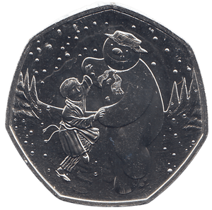 2023 50P THE SNOWMAN ( BU ) - WORLD COINS - Cambridgeshire Coins