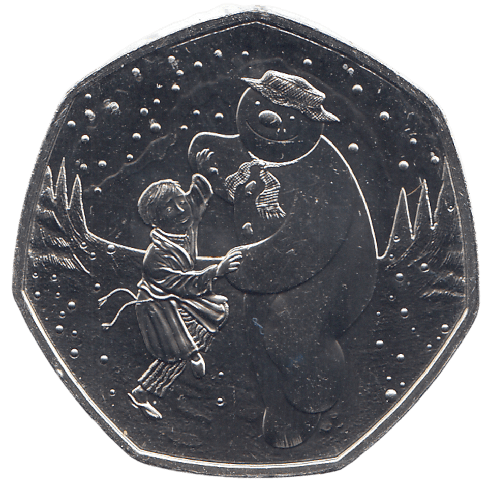2023 50P THE SNOWMAN ( BU ) - WORLD COINS - Cambridgeshire Coins