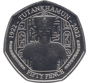 2023 50P TORSO OF TUTANKHAMUN ( BU ) - £5 BU - Cambridgeshire Coins