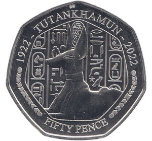 2023 50P TUTANKHAMUN ANUBIS SHRINE ( BU ) - £5 BU - Cambridgeshire Coins