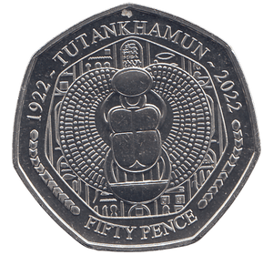 2023 50P TUTANKHAMUN NAME PENDANT ( BU ) - £5 BU - Cambridgeshire Coins
