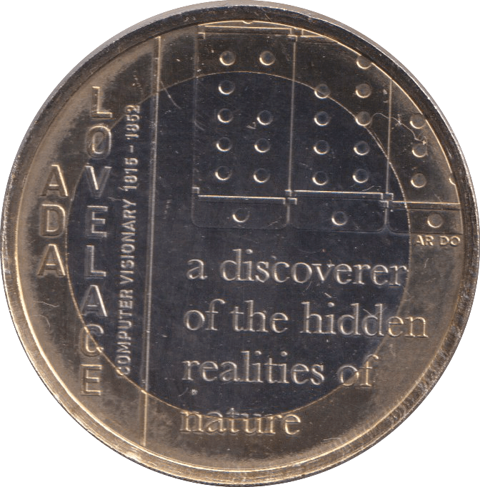 2023 ADA LOVELACE TWO POUND ( BU ) - £2 BU - Cambridgeshire Coins