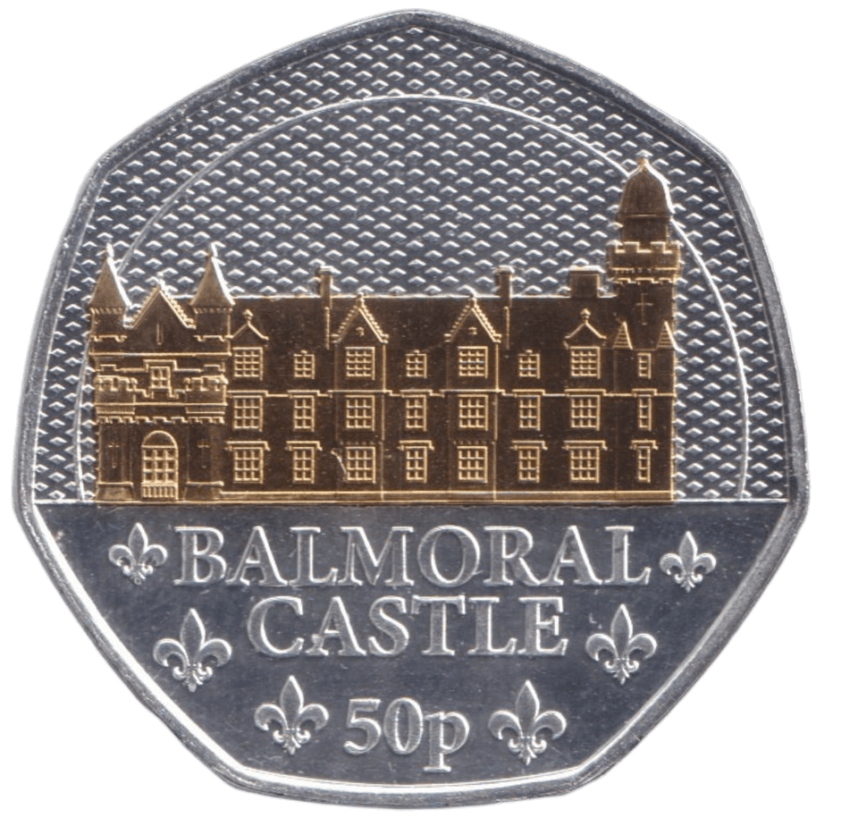 2023 BALMORAL CASTLE 50P ISLE OF MAN - 50P REGIONAL ISSUES - Cambridgeshire Coins