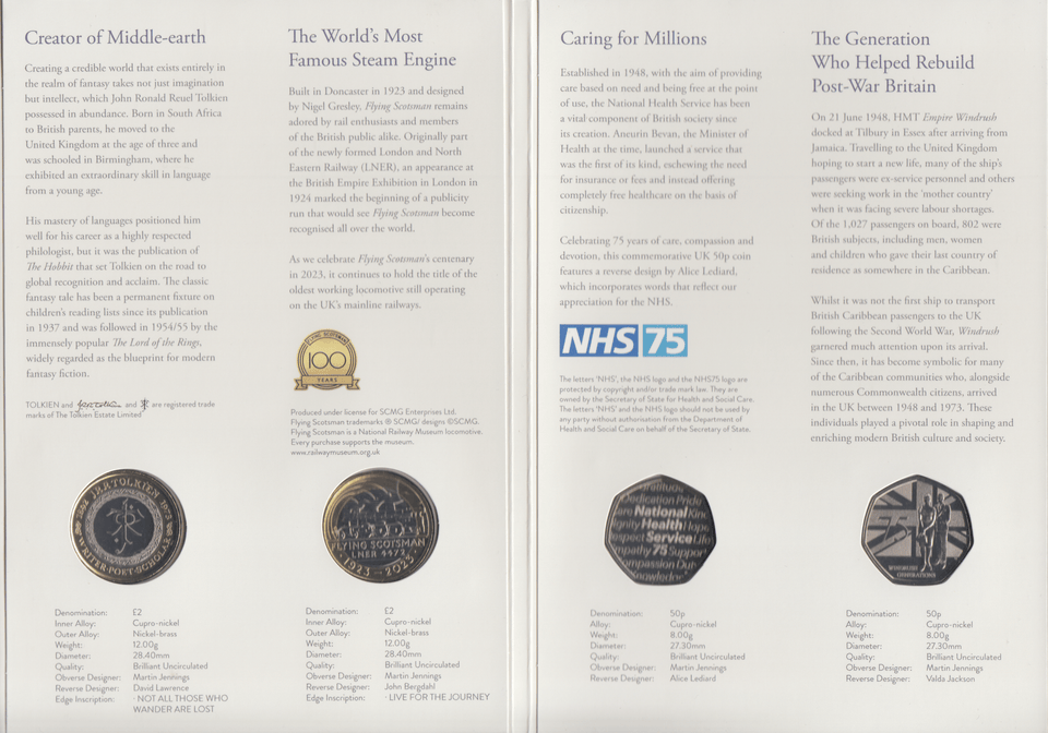 2023 BRILLIANT UNCIRCULATED ANNUAL COIN SET - Brilliant Uncirculated Year Sets - Cambridgeshire Coins
