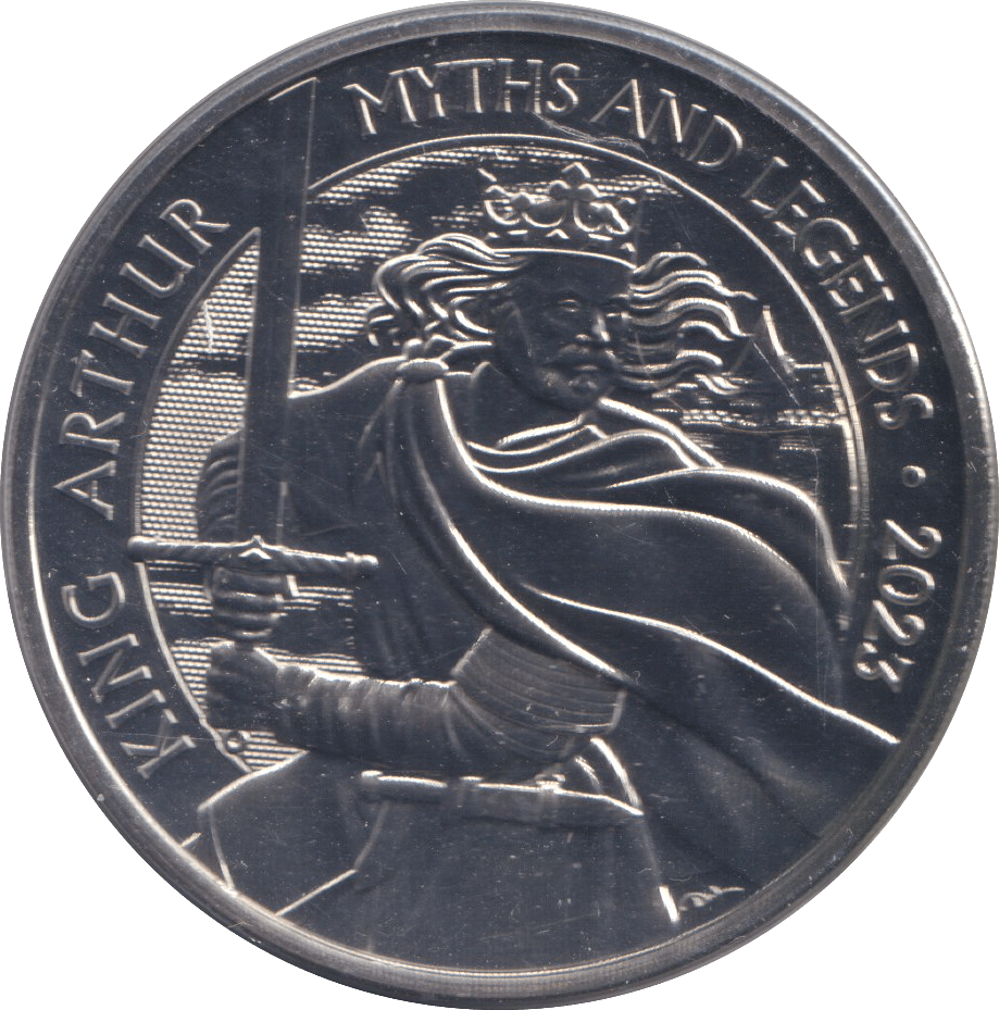 2023 BRILLIANT UNCIRCULATED £5 COIN KING ARTHUR BU - £5 BU - Cambridgeshire Coins