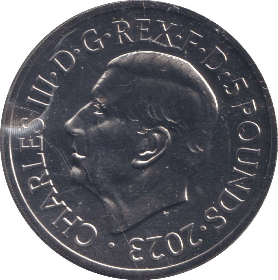 2023 BRILLIANT UNCIRCULATED £5 COIN MERLIN BU - £5 BU - Cambridgeshire Coins