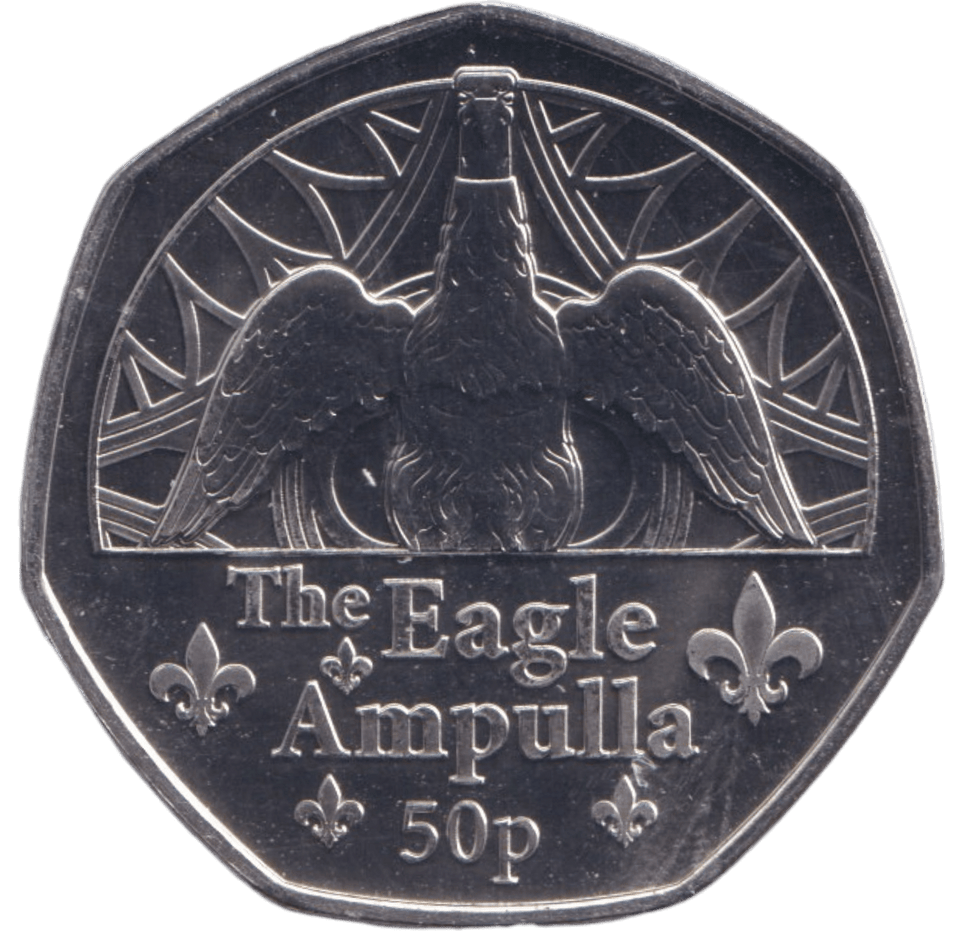 2023 BU 50P THE EAGLE AMPULLA GUERNSEY - 50p BU - Cambridgeshire Coins