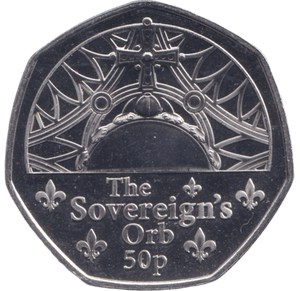 2023 BU 50P THE SOVEREIGN ORB GUERNSEY - 50p BU - Cambridgeshire Coins