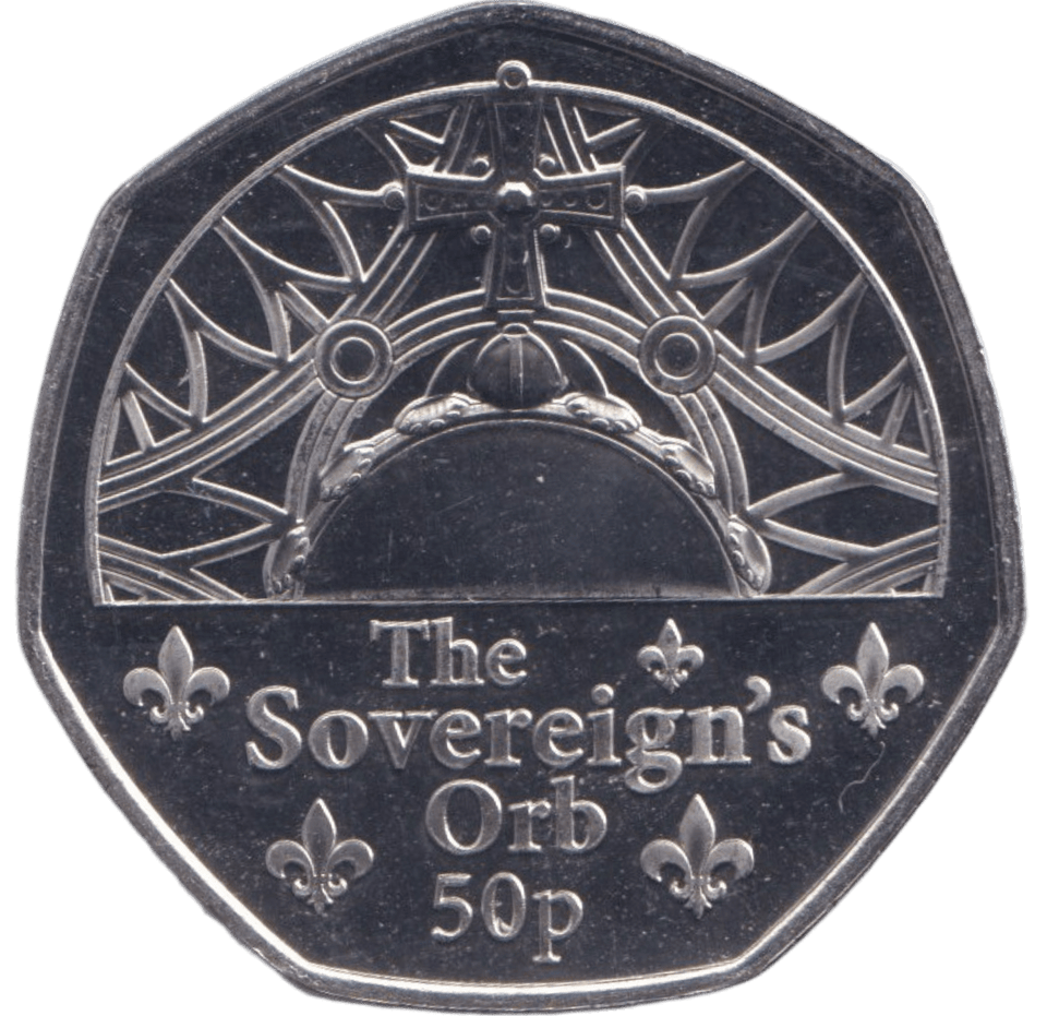 2023 BU 50P THE SOVEREIGN ORB GUERNSEY - 50p BU - Cambridgeshire Coins