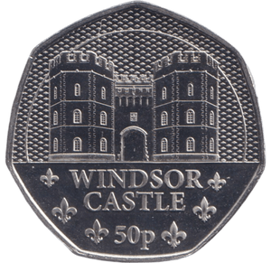 2023 BU 50P WINDSOR CASTLE JERSEY - 50p BU - Cambridgeshire Coins