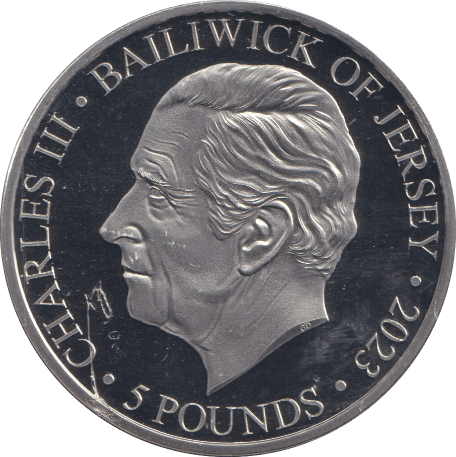 2023 BU FIVE POUNDS BAILIWICK OF JERSEY IN MEMORY OF QUEEN ELIZABETH II - WORLD COINS - Cambridgeshire Coins