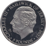 2023 BU FIVE POUNDS BAILIWICK OF JERSEY IN MEMORY OF QUEEN ELIZABETH II - WORLD COINS - Cambridgeshire Coins