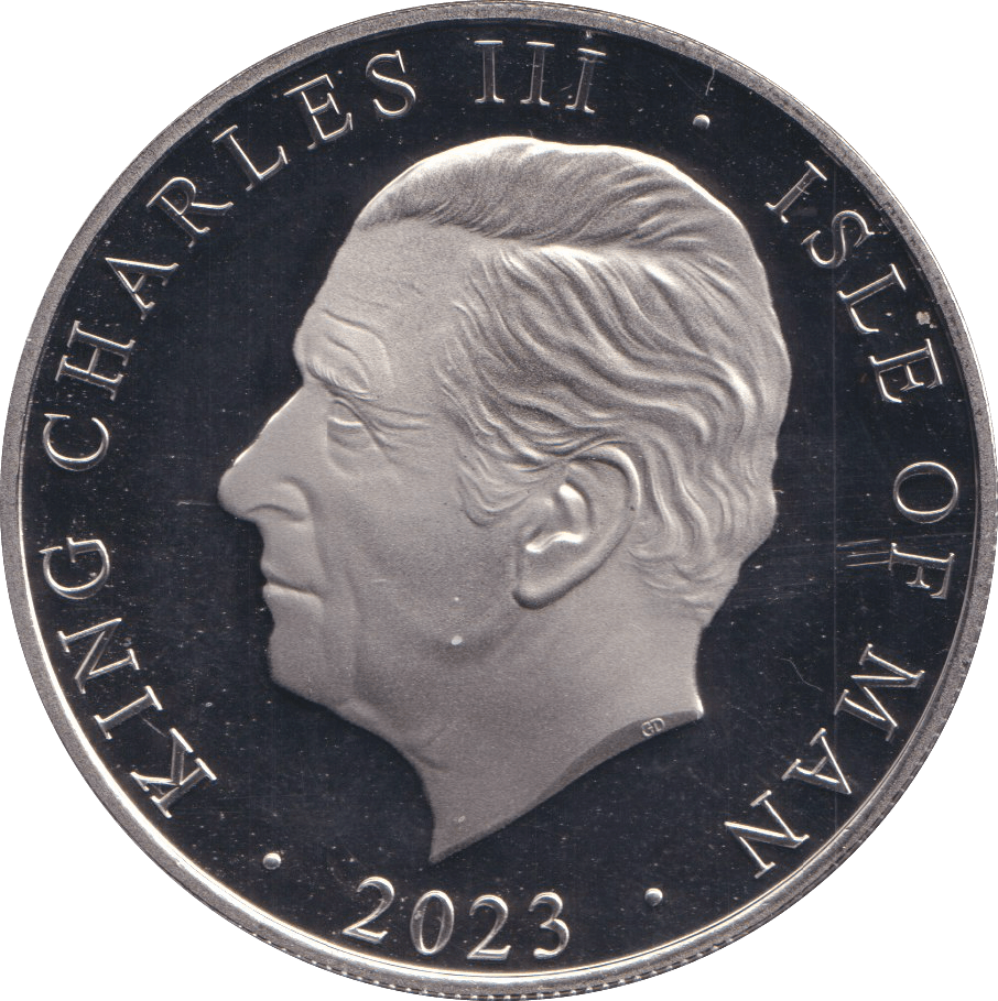 2023 BU FIVE POUNDS ISLE OF MAN CHARLES III - WORLD COINS - Cambridgeshire Coins
