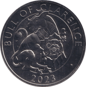 2023 BULL OF CLARENCE FIVE POUNDS ( BU ) - SILVER PROOF - Cambridgeshire Coins