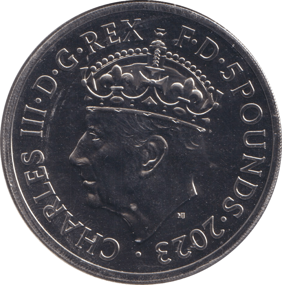 2023 CORONATION OF KING CHARLES FIVE POUNDS - WORLD COINS - Cambridgeshire Coins