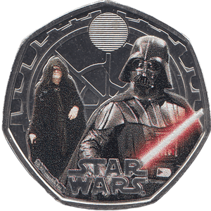 2023 FIFTY PENCE BRILLIANT UNCIRCULATED COLOURISED 50P DARTH VADER - 50p BU - Cambridgeshire Coins