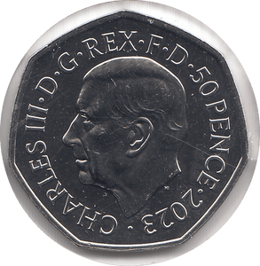 2023 FIFTY PENCE BRILLIANT UNCIRCULATED COLOURISED 50P LUKE SKYWALKER/PRINCESS LEIA - 50p BU - Cambridgeshire Coins