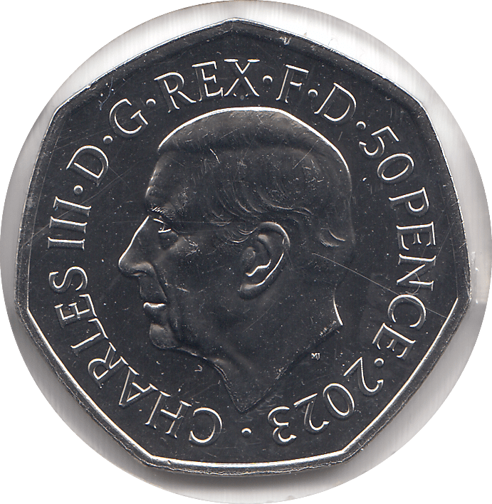 2023 FIFTY PENCE BRILLIANT UNCIRCULATED COLOURISED 50P LUKE SKYWALKER/PRINCESS LEIA - 50p BU - Cambridgeshire Coins