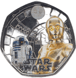 2023 FIFTY PENCE BRILLIANT UNCIRCULATED COLOURISED 50P R2D2/C3PO - 50p BU - Cambridgeshire Coins
